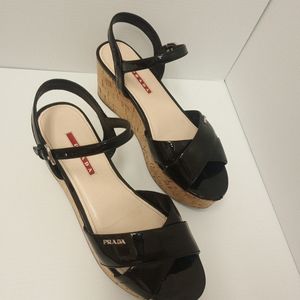 ***SOLD*** Prada cork wedges